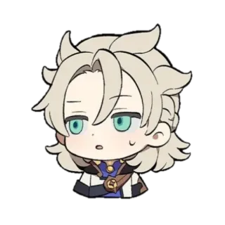 🦪 Albedo Genshin Impact Anime, Videospiel, Albedo, Genshin Impact, Chibi telegram sticker
