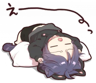 🎱 え Anime, Manga, Mignon, Somnolent, Dormant, Kawaii telegram sticker