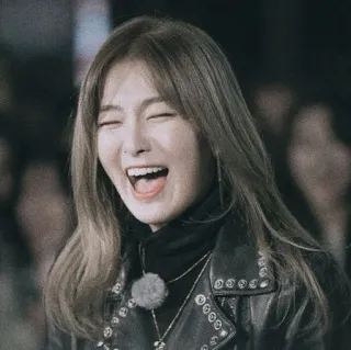 💘 woman, laughing, joyful, happy, smile, person telegram sticker