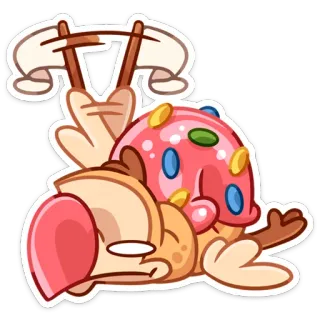 😐 Cartone animato, Personaggio, Carino, Adesivo, Divertente, Mascotte whatsapp sticker