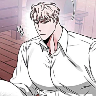 🍾 man, illustration, anime, shirt, romance telegram sticker