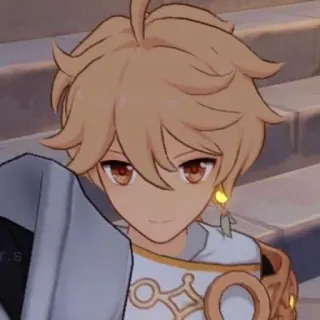 ✨ Aether Genshin Impact Aether, Genshin Impact, Video game, Anime, Karakter, Rambut pirang telegram sticker