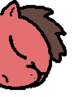 😶 cavallo, animale, cartone animato, equino, pixel art, adesivo telegram sticker