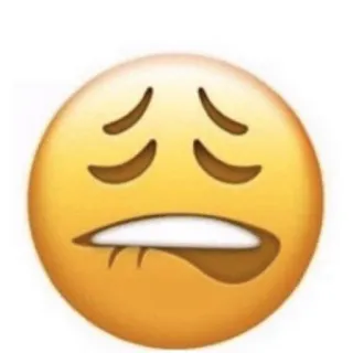 🤤 Emoji, Faccia, Smorfia, Espressione, Giallo telegram sticker