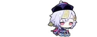 🌟 Qiqi Genshin Impact Qiqi, Genshin Impact, Video game, Anime, Chibi, Fofo telegram sticker