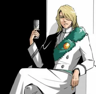 🔥 Jugram Haschwalth Bleach 애니메이션, 만화, 유그람 하쉬발트, 블리치, 캐릭터, 팬아트 telegram sticker