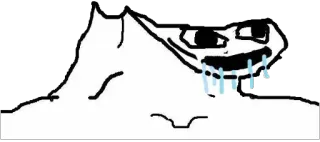 😦 meme, crying, sad, sobbing, face telegram sticker
