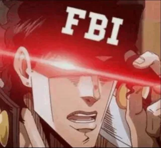😐 FBI 动漫, 漫画, 联邦调查局, 调查 telegram sticker