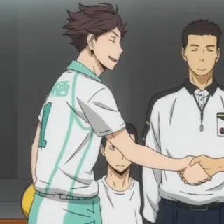 🤝 Oikawa Tooru Haikyuu!! Anime, Haikyuu, Oikawa Tooru, Siatkówka, Sport telegram sticker