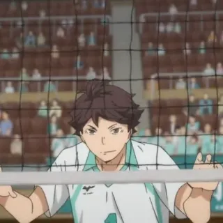 💗 Oikawa Tooru Haikyuu!! Anime, Haikyuu, Oikawa Tooru, Pallavolo, Personaggio telegram sticker