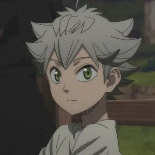 🎻 Asta Black Clover anime, manga, Asta, Black Clover, shonen, wizard, fantasy telegram sticker