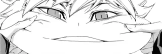 😆 anime, manga, face, expression, silly whatsapp sticker