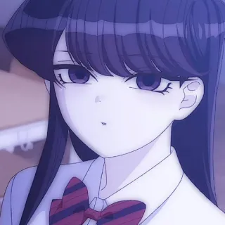 ☂️ Komi Shouko Komi Can't Communicate Anime, Manga, Komi Can't Communicate, Shouko Komi, lindo, uniforme escolar telegram sticker