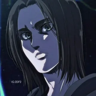 🍥 Eren Yeager Attack on Titan anime, character, Eren Yeager, attack on titan, manga telegram sticker