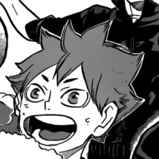 🧡 Hinata Haikyuu!! 애니메이션, 만화, 하이큐, 히나타, 캐릭터, 스포츠, 배구 telegram sticker