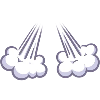 😡 motion, smoke, cartoon, 💨 telegram sticker