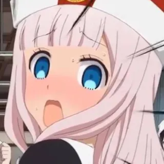 😳 Chika Fujiwara Kaguya-sama: Love Is War anime, chika, kaguya-sama, love is war, cute, manga whatsapp sticker