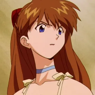 🤨 Asuka Langley Soryu Neon Genesis Evangelion anime, character, girl, neon genesis evangelion, asuka, manga telegram sticker