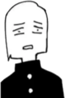 🤨 Аниме, Манга, Школьная форма, Персонаж telegram sticker
