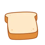 👋 ขนมปัง, ขนมปังปิ้ง, อาหาร, การ์ตูน telegram sticker