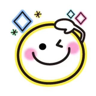 ❤️ smiley face, winking, cute, emoticon, cartoon whatsapp sticker