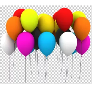 🎈 balão, colorido, celebração, festa, balões, aniversário telegram sticker