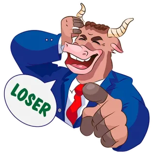 Rich Bull by @STICK17 telegram stickers