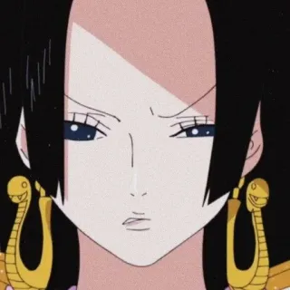 🤨 Boa Hancock One Piece Anime, One Piece, Boa Hancock, Fille Anime, Boucles d'oreilles serpent, Pirate, Femme puissante whatsapp sticker