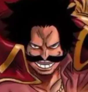 😉 Gol D. Roger One Piece อนิเมะ, มังงะ, โจรสลัด, วันพีซ, โกล ดี โรเจอร์, ตัวละคร telegram sticker
