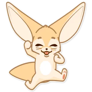Лисёнок Аск telegram stickers