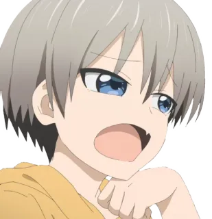 😡 Uzaki Hana Uzaki-chan Wants to Hang Out! Аниме, Манга, Узаки, Хана, Узаки-чан, Милый, Каваи telegram sticker