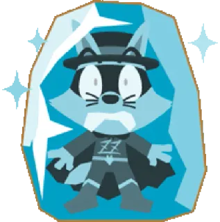 ☃️ cartoon, animal, ice, fox, winter, frozen whatsapp sticker