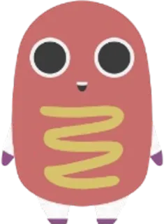 🍴 Cachorro-quente, Comida, Desenho animado telegram sticker