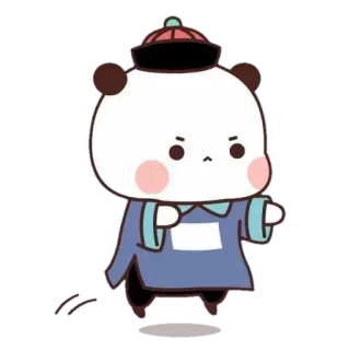 ☺️ panda, cartoon, character, cute, animal telegram sticker