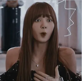 😮 Lisa kpop, Blackpink, chanteur, divertissement, célébrité telegram sticker