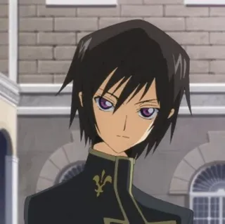 🥀 Lelouch Lamperouge Code Geass 애니, 를르슈, 코드기아스, 캐릭터, 만화 telegram sticker