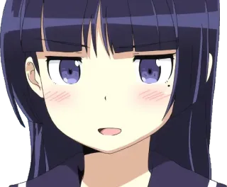 😏 anime, girl, cartoon telegram sticker
