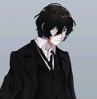 😏 Osamu Dazai Bungo Stray Dogs anime, osamu dazai, bungo stray dogs, character, manga telegram sticker