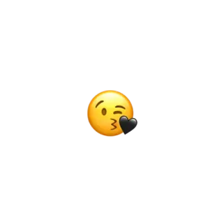 😘 Эмодзи, Поцелуй, Подмигивание telegram sticker