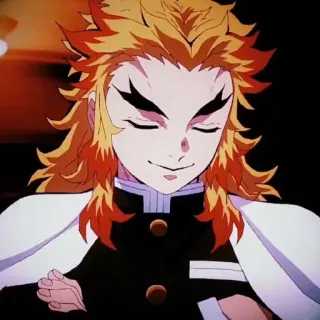 😌 Kyojuro Rengoku Demon Slayer Anime, Mangá, Rengoku, Demon Slayer, Personagem telegram sticker