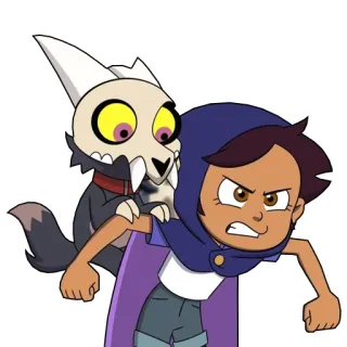 😳 Luz Noceda The Owl House Kartun, Animasi, Luz Noceda, The Owl House, King telegram sticker