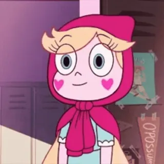 ⭐️ Star Butterfly Star vs. the Forces of Evil O'POSSUM Hoạt hình, Động, Nhân vật, Star Butterfly, Disney, Dễ thương whatsapp sticker