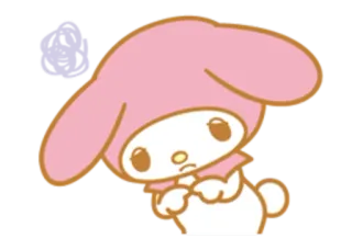 🙁 My Melody Kartun, Lucu, Kawaii, Sanrio, Melody telegram sticker