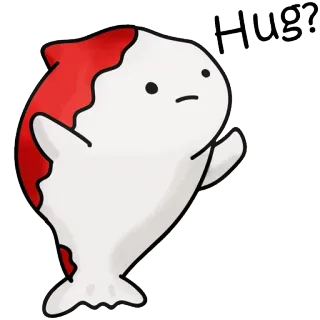 😕 Hug? Câlin, Mignon, Animal, Salutation whatsapp sticker
