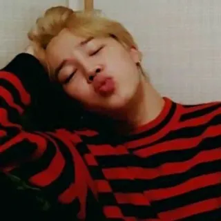 ☺ Jimin Jimin, K-Pop, singer, BTS, celebrity telegram sticker