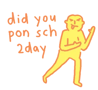 🏠 did you pogsch today Pogsch, Meme, Ofensivo, Gesto whatsapp sticker