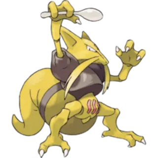 🔵 Alakazam Pokemon Pokémon, Alakazam, cuillère, psy, monstre, animé, jeu telegram sticker