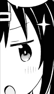 😯 anime, manga, cartoon, cute, girl whatsapp sticker