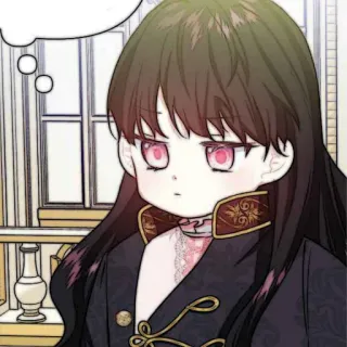 🐈‍⬛️ Anime, Cartone animato, Ragazza, Ritratto, Manga whatsapp sticker