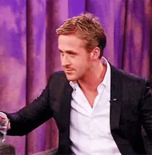 😰 Ryan Gosling beroemdheid, acteur, Ryan Gosling, man, portret, entertainment telegram sticker